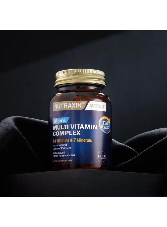 Nutraxin Men's Multivitamin Complex | Daily Support for Energy, Strength & Vitality – 60 Tablets - Image 2